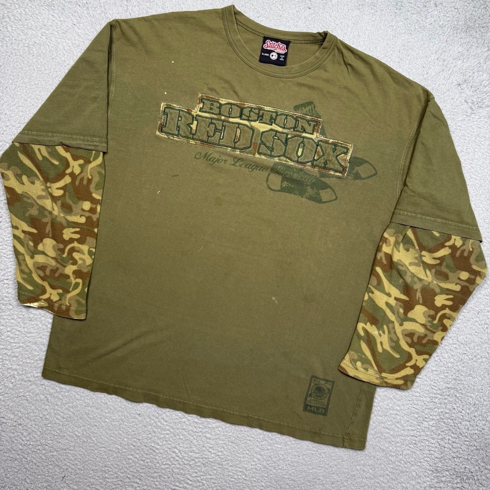 Vintage Y2K Boston Red Sox MLB Long Sleeve T-shirt
